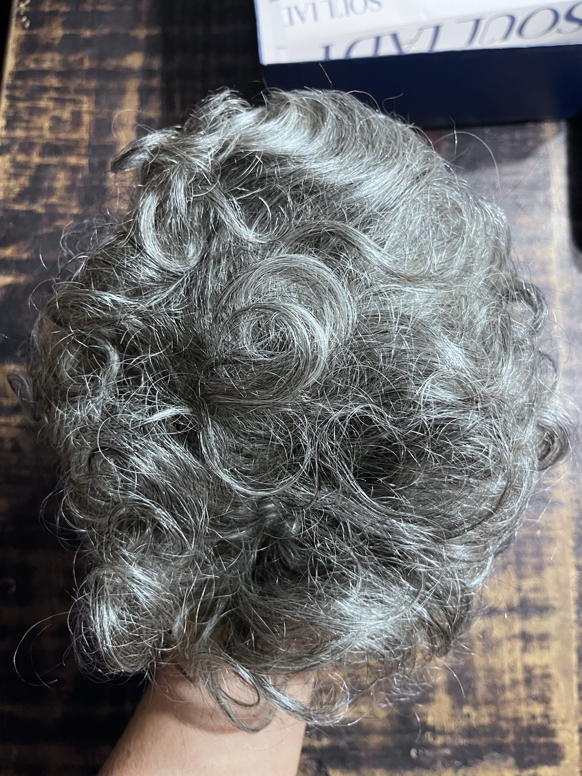 Soul Lady Wig Natural Wave Pixie Lace 100% Human Hair Standard Salt & Pepper