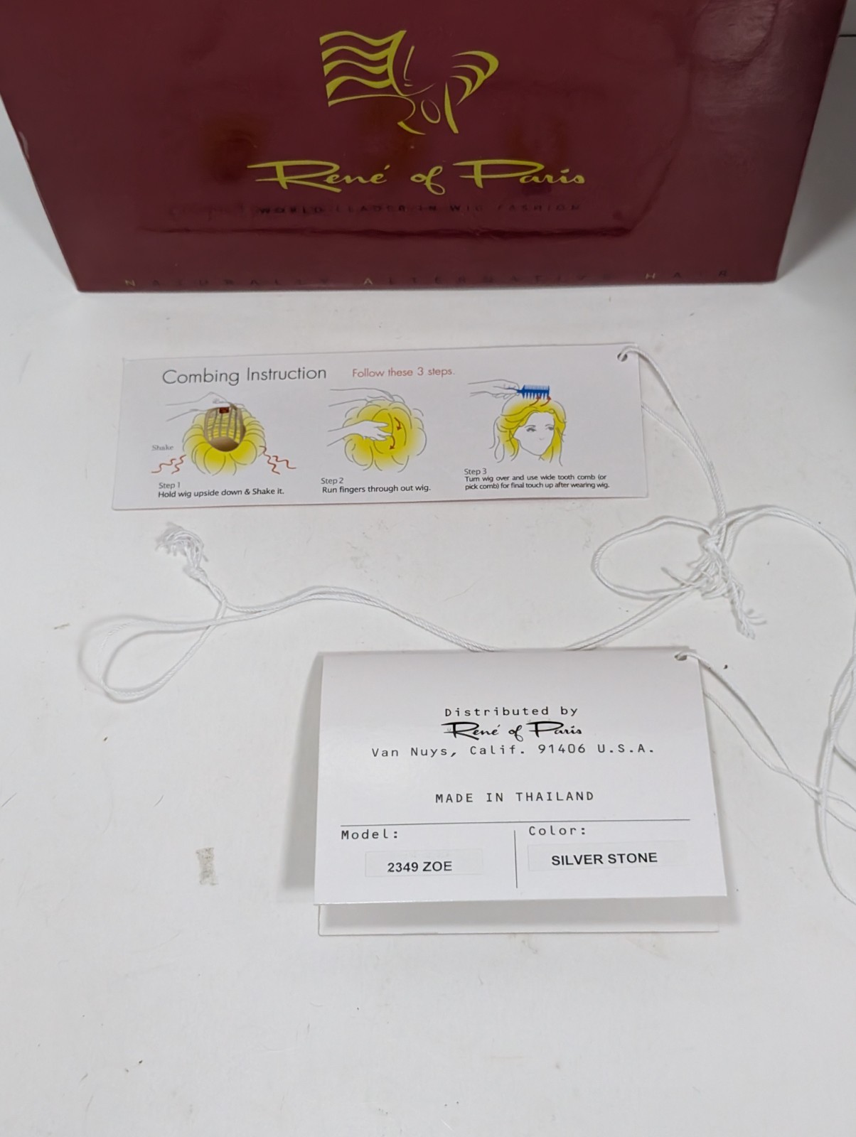 Zoe Wig Rene Of Paris 2349 Silver Stone Color W/ Box