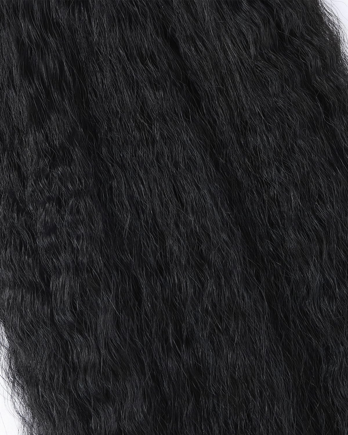 Lace Closure Human Hair 16 Inch Kinky Straight 4×4 Transparent Yaki Natural