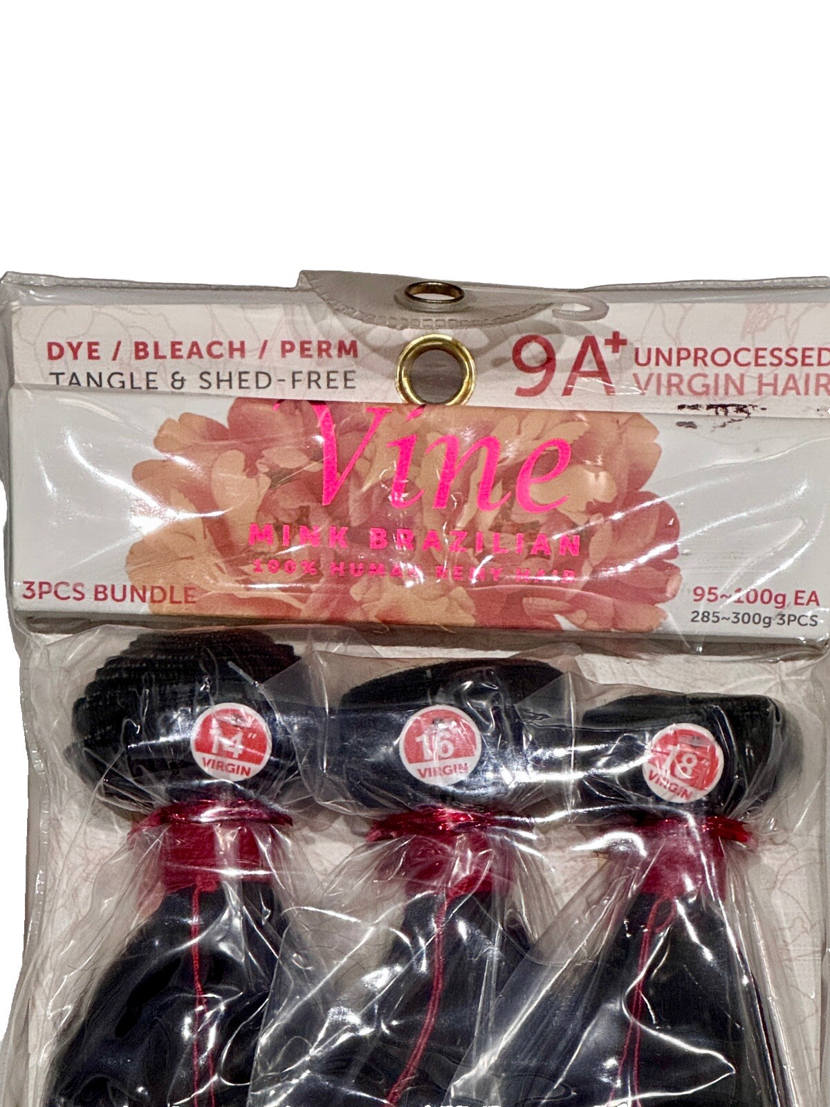 9A Mink Brazilian Virgin Hair Straight 3PC Bundle + 13×4 HD Lace 14”+16”+18”