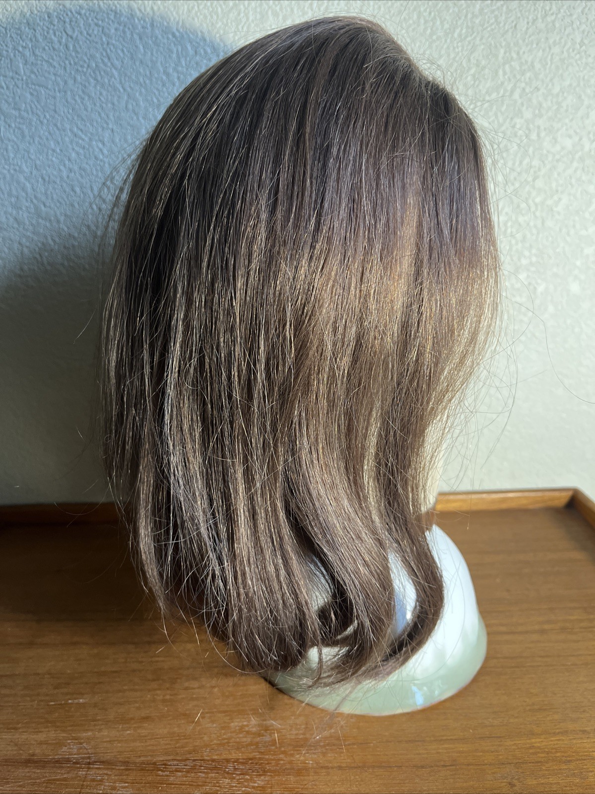 Vintage 100% Human Hair Wig From Indonesia Manufacture In Hong Kong
