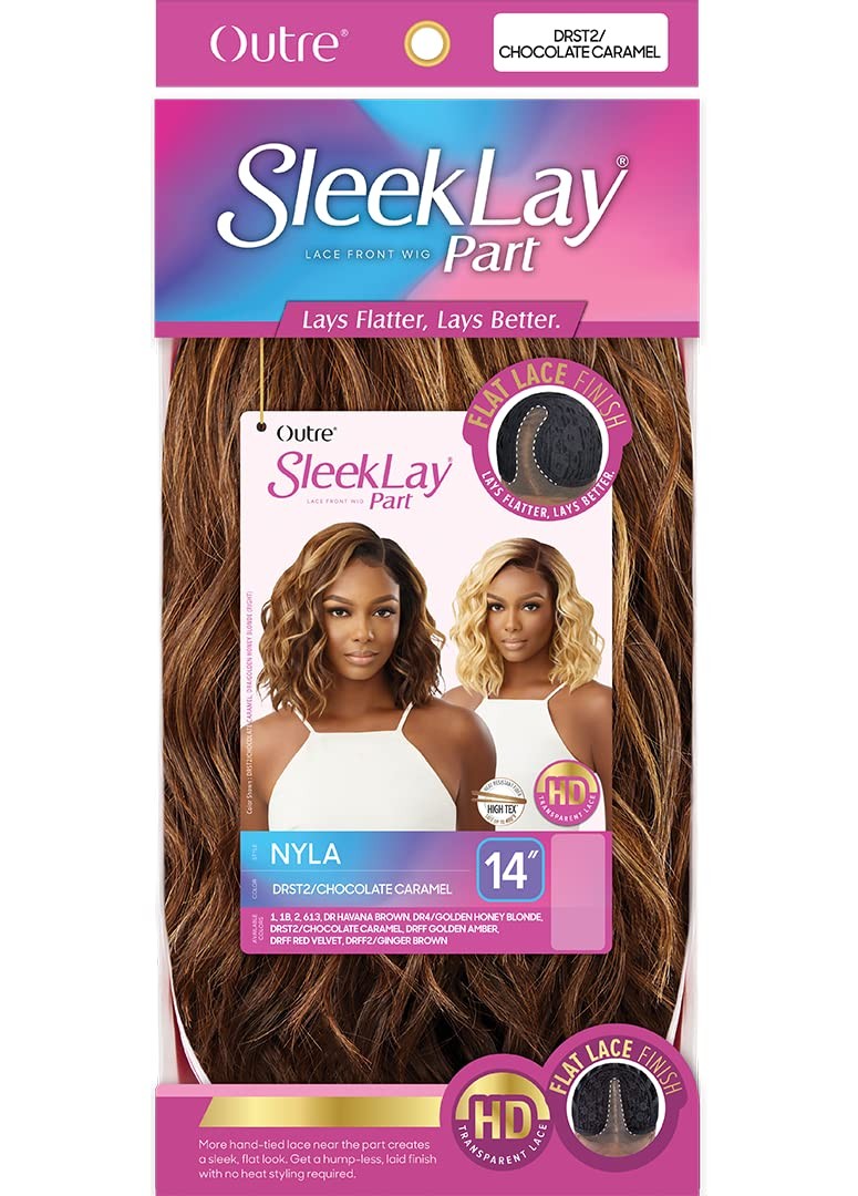 Outre Lace Front Wig – Sleeklay Part -Nyla Drst2/Chocolate Caramel
