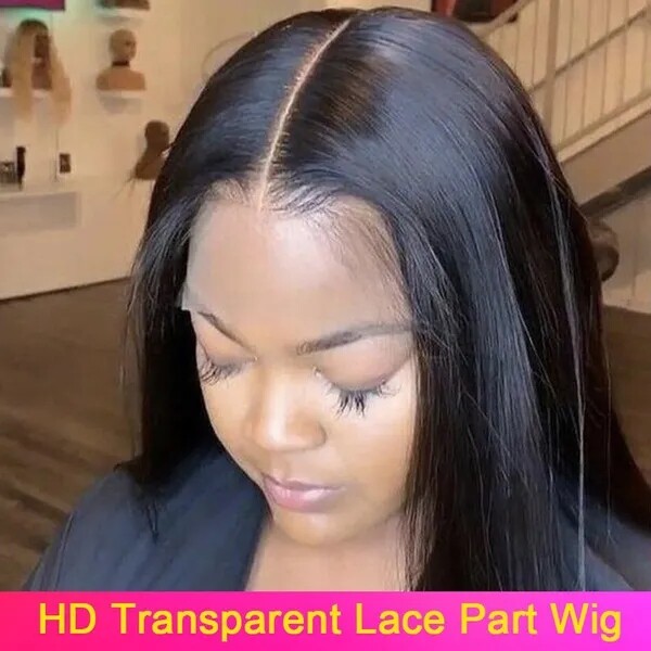 360 Full Lace Front Human Hair Wigs Straight HD Transparent Lace Pre Plucked