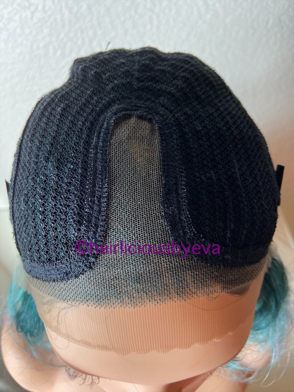 Pastel Rainbow Wig Ombré Green Pink Dark Roots Lace Front 24” Long Wavy Layere