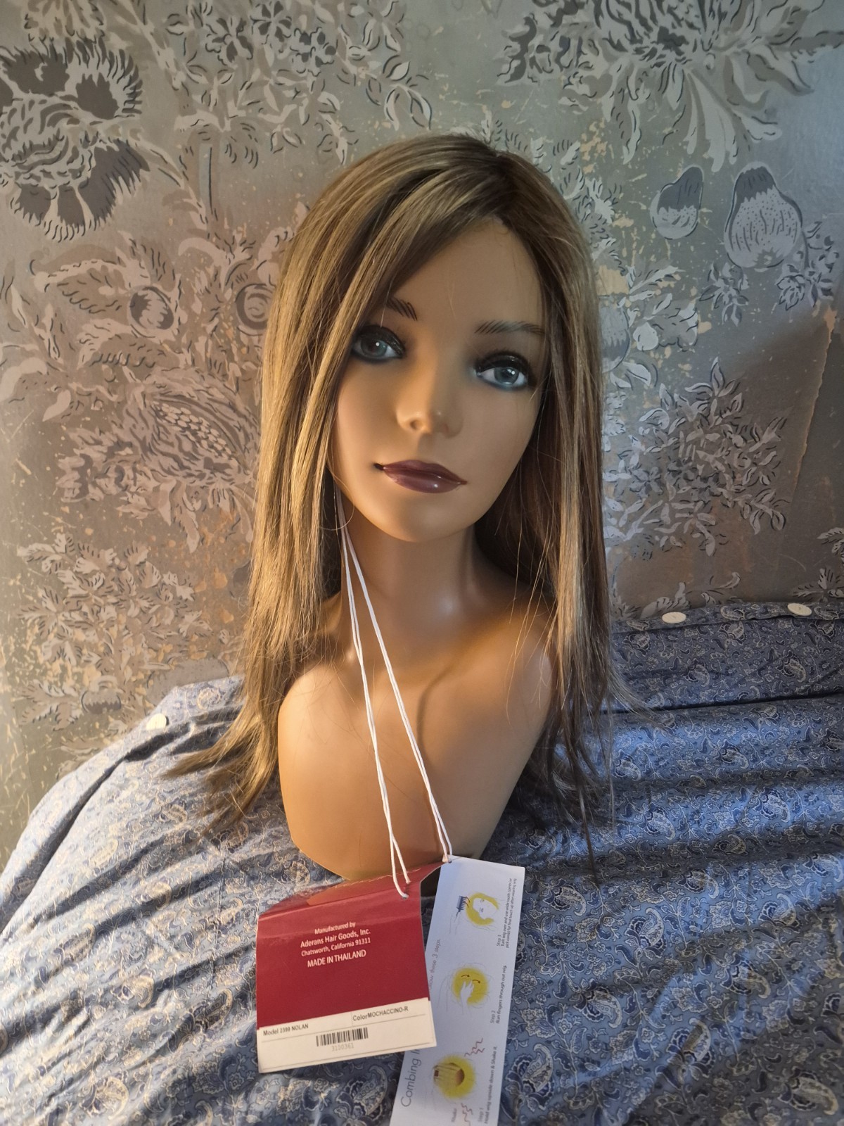 Rene of Paris Nolan Lace Front Straight Layered Synthetic Wig Mochaccino-R NEW