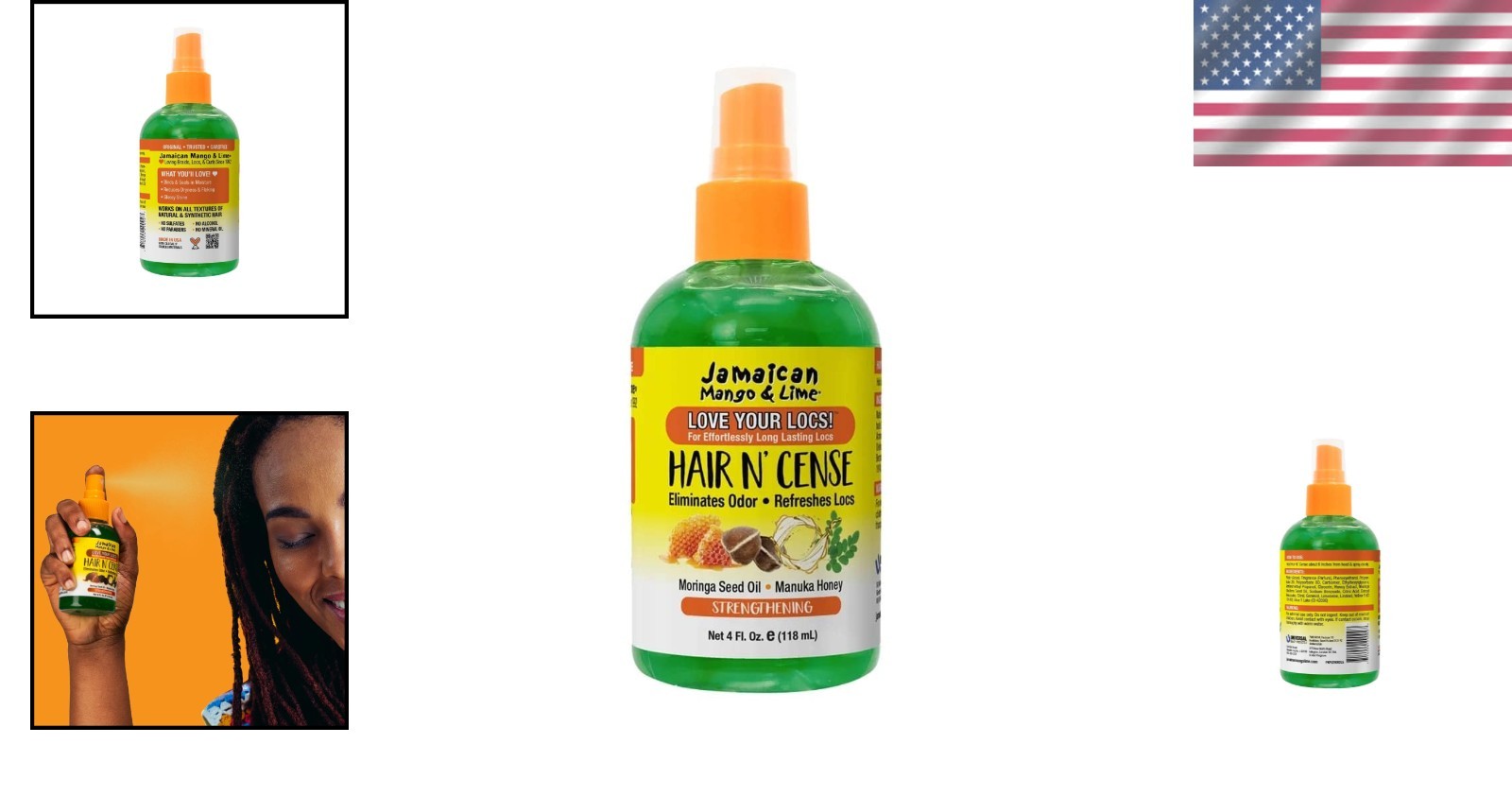 Love Your Locs Hair N’Cense Spray – Lightweight Odor-Eliminating Refresh 4 oz