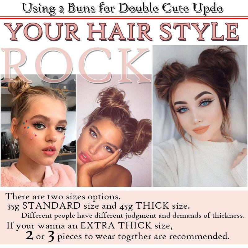 Natural Small Hair Scrunchie Wrap Hairpiece Curly Messy Bun Updo Hair Extensions