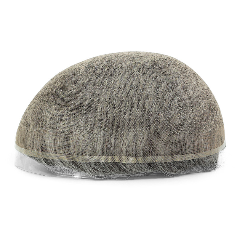 Men Toupee Hight Standard Perfect Bleached Knots French Lace Colored Hairpieces