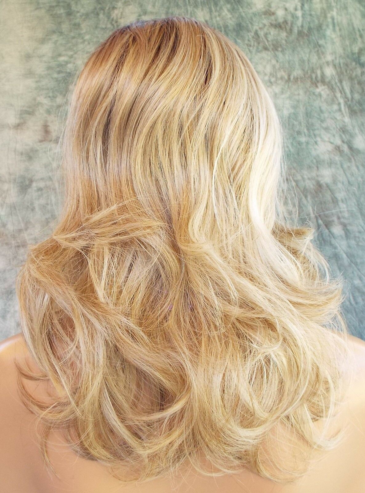 Curve Appeal Lace Front MonoPart Heat OK Raquel Welch Wig SHADED BISCUIT -1