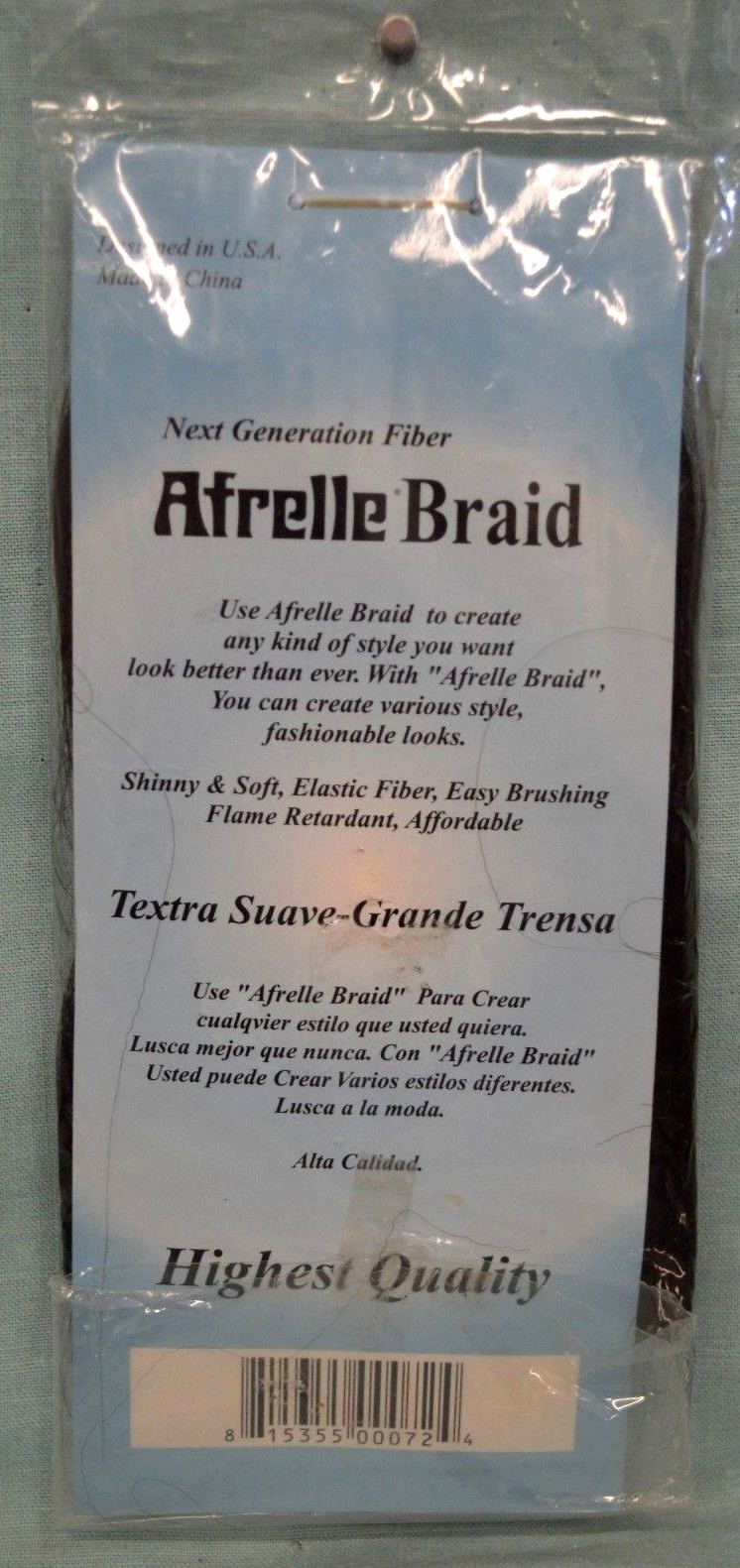 U CHOOSE Afrelle BRAID Brown Medium DARK Full SIZE 26″ Fiber Faux HAIR Women NEW