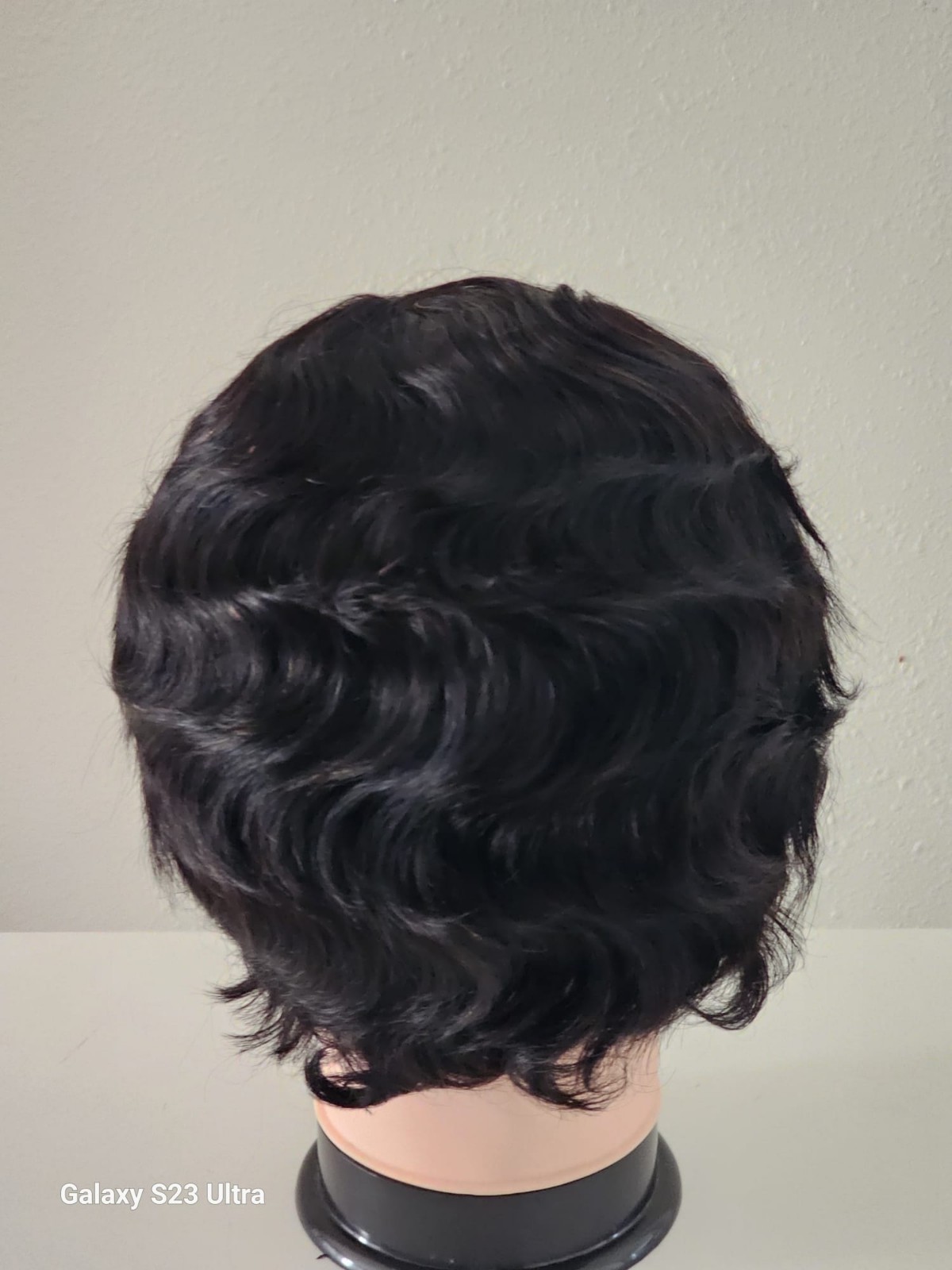 Short Finger Wave Wigs Human Hair Wig For Womens Short Ocean Wave Pixie Cut…