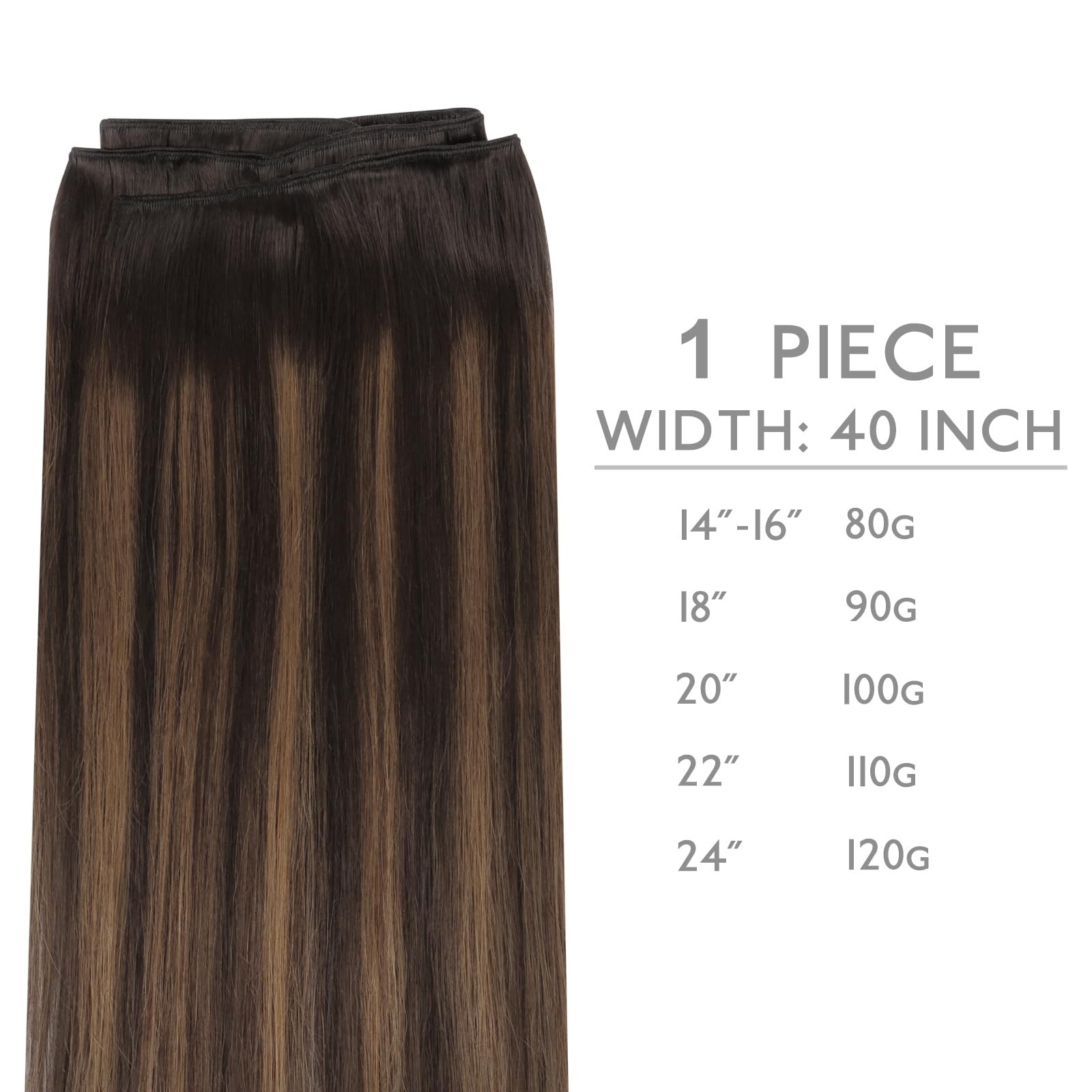WENNALIFE Sew in Hair Extensions Real Human Hair, Weft Hair Extensions Human …