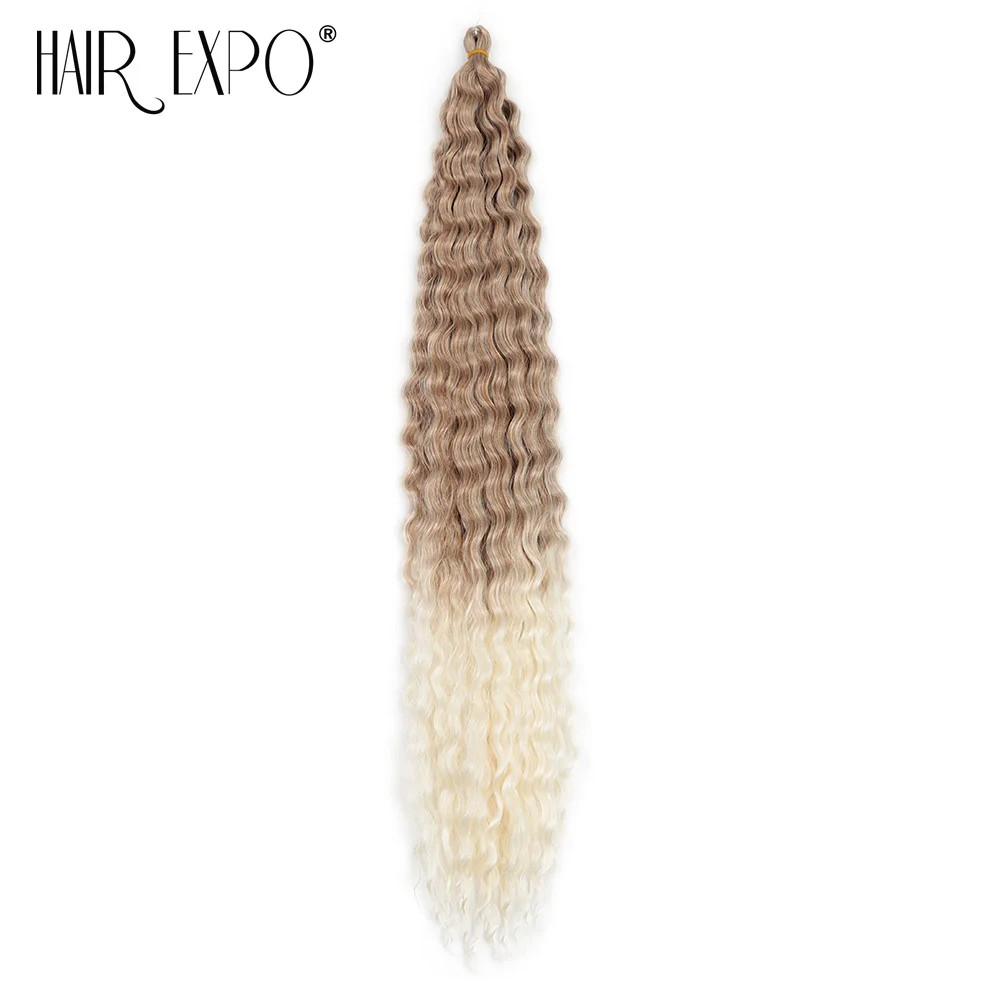 30 Inch Soft Synthetic Ariel Curl Deep Wave Twist Crochet Braids Hair Extensions