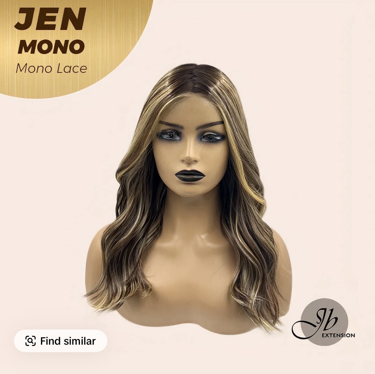 Jbextensions Jen Monofilament Hazelnut Blonde 18 inches