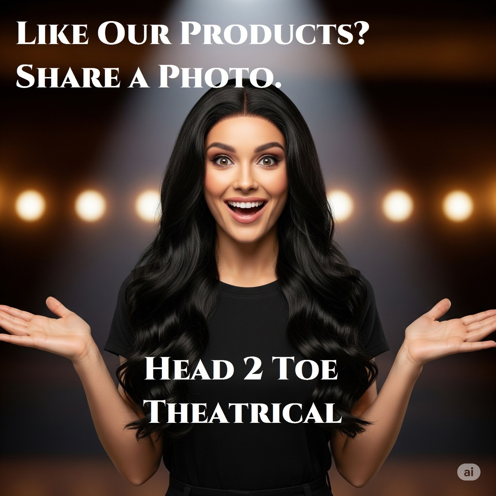 16 inch Dark Brown 6# Wavy Costume Wig bangs woman synthetic stage actress act
