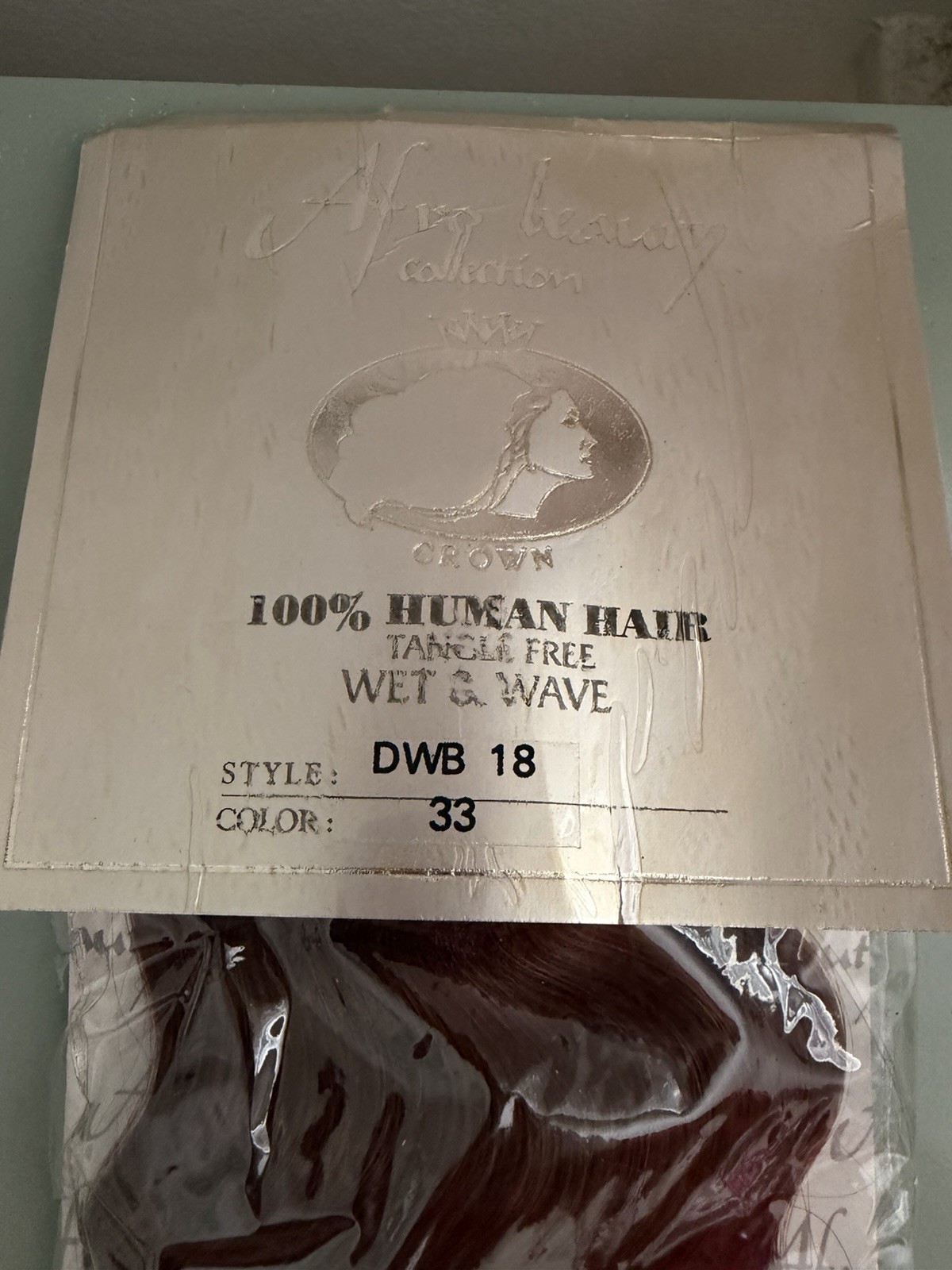 Afro Beauty Human Hair Wet & Wave Wavy Braiding Extension 18″ Auburn Red 33