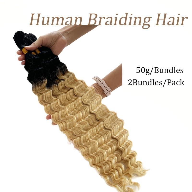 Smartinnov 613 Blonde Braiding Hair 100G 20 Inch 2 Bundles/Pack Boho Human Hair