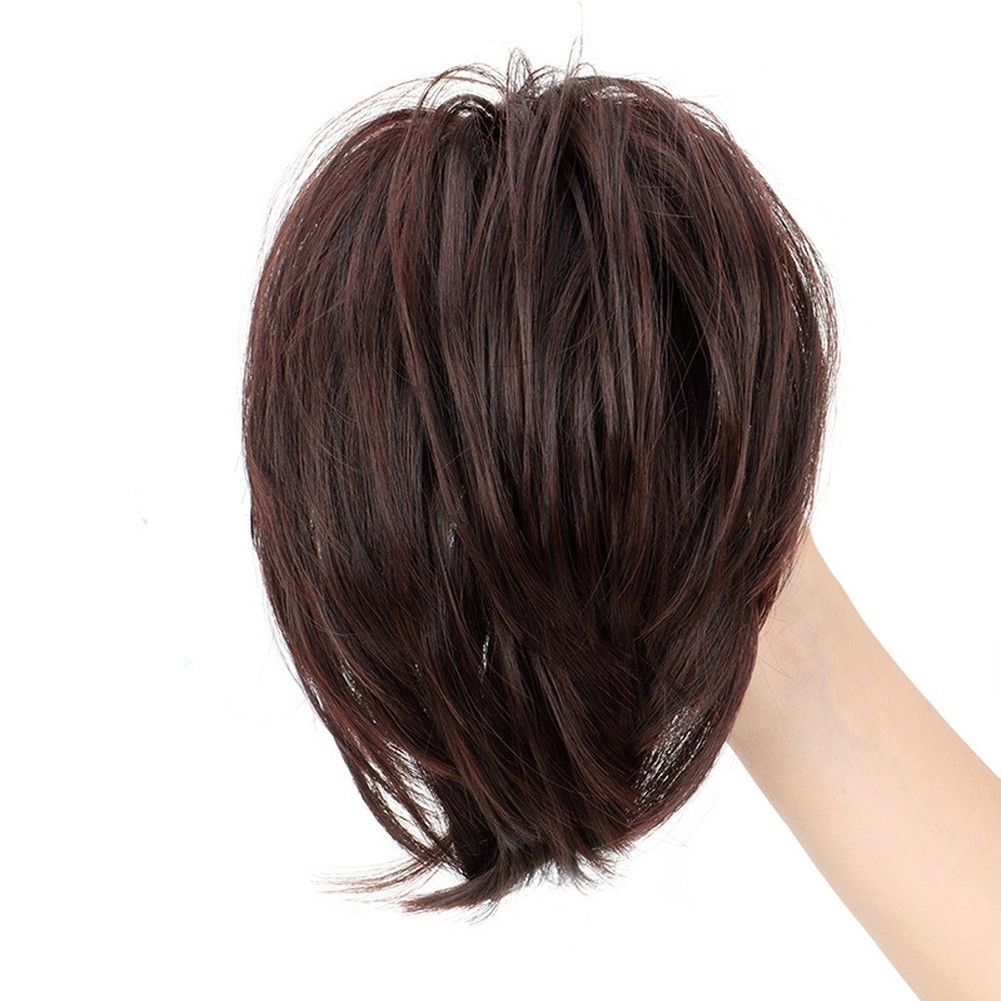 Synthetic Hair Clip On Ponytail Extension 20cm 8 Inch High Temperature Wire