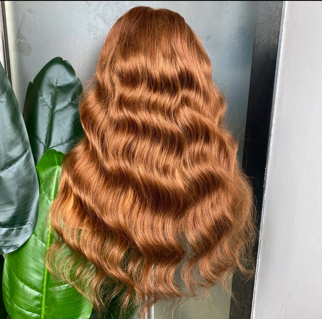 12A 18INCH RAW UNPROCCESSED PERUVIAN HAIR 6X6 TRANSPARENT LACE WIG BODY WAVE 30#