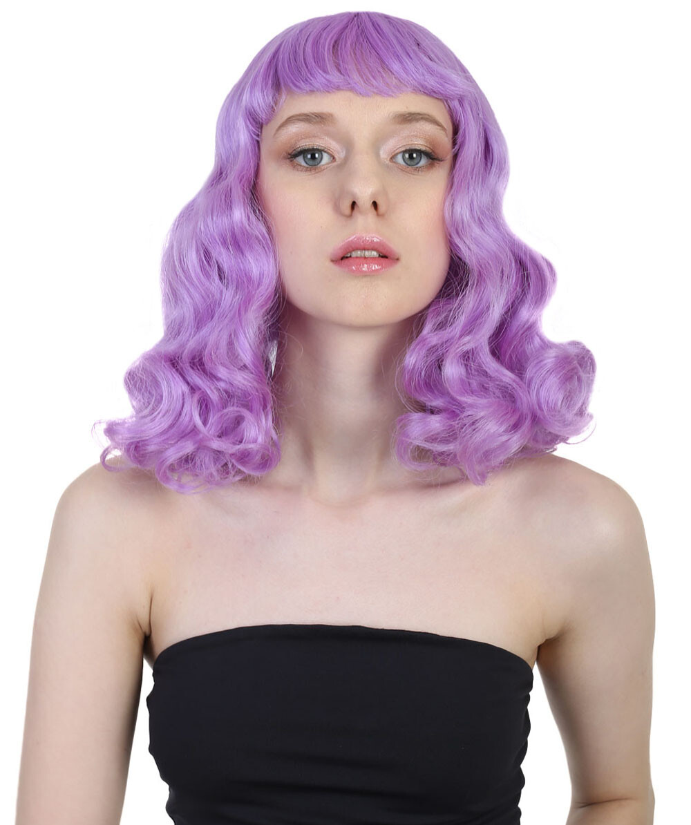 Singer Potion Wig , Purple Long Wig , Premium Breathable Capless Cap HW-166A