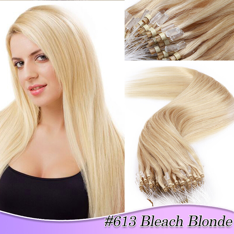CLEARANCE Micro Loop Ring Beads 100% Remy Human Hair Extensions 1G/S Thick Ombre