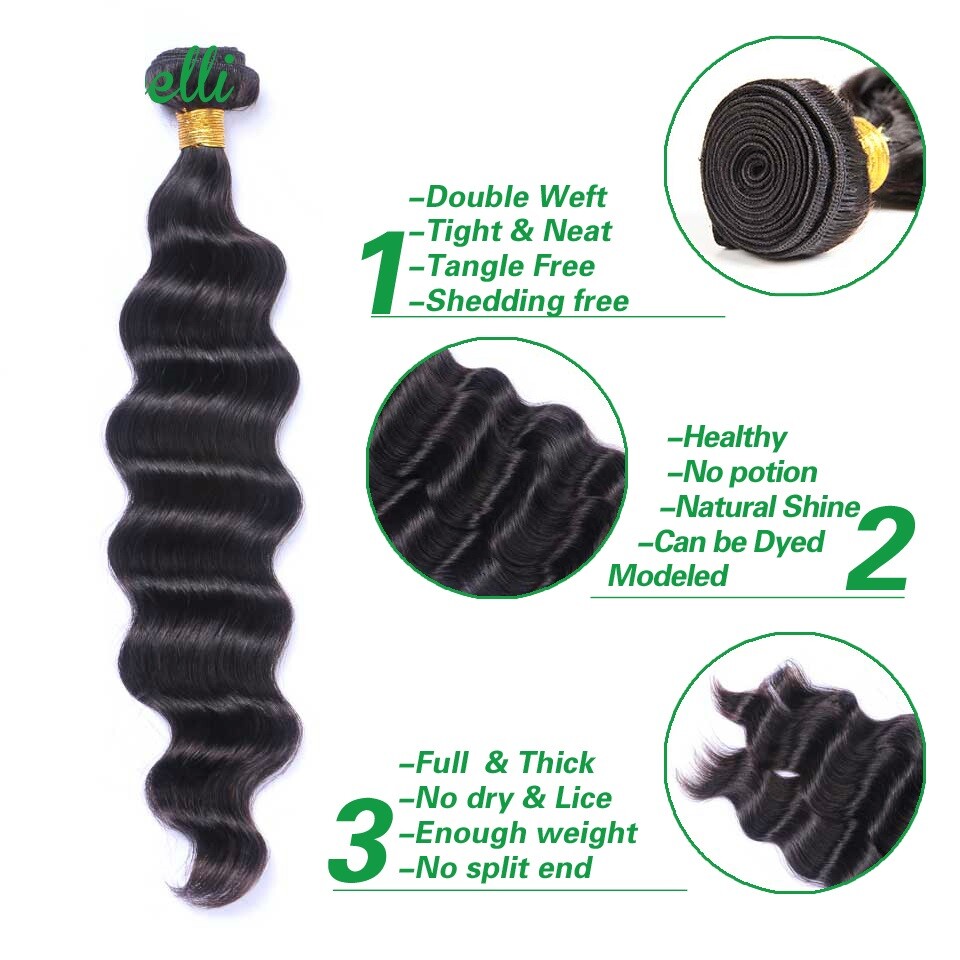 10A Mink Loose Wave Brazilian Virgin Remy Human Hair Extra Thick Natural Black