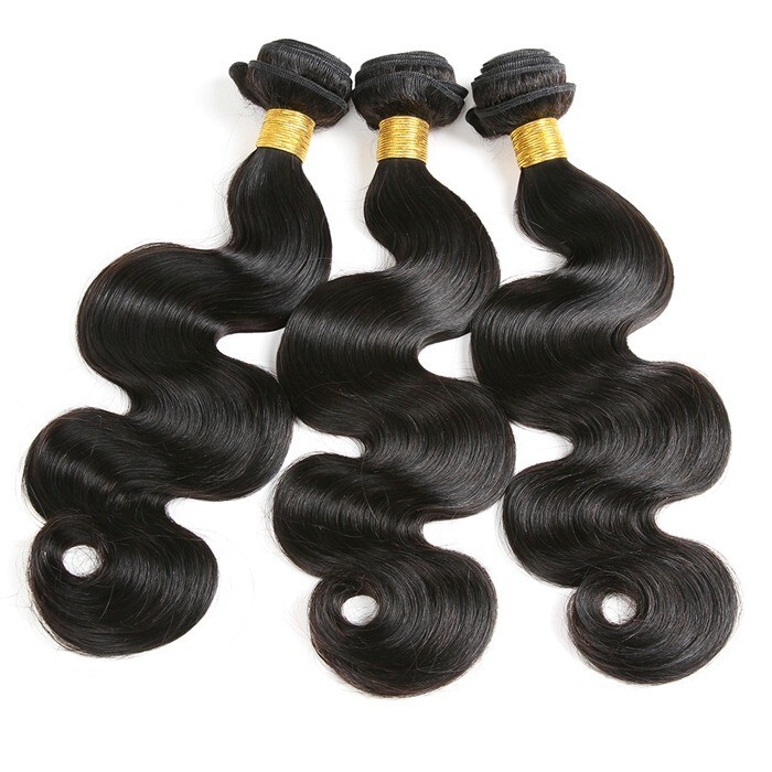 Brazilian Body Wave, And Straight Hair THICK Human Hair Bundles Weave Extension