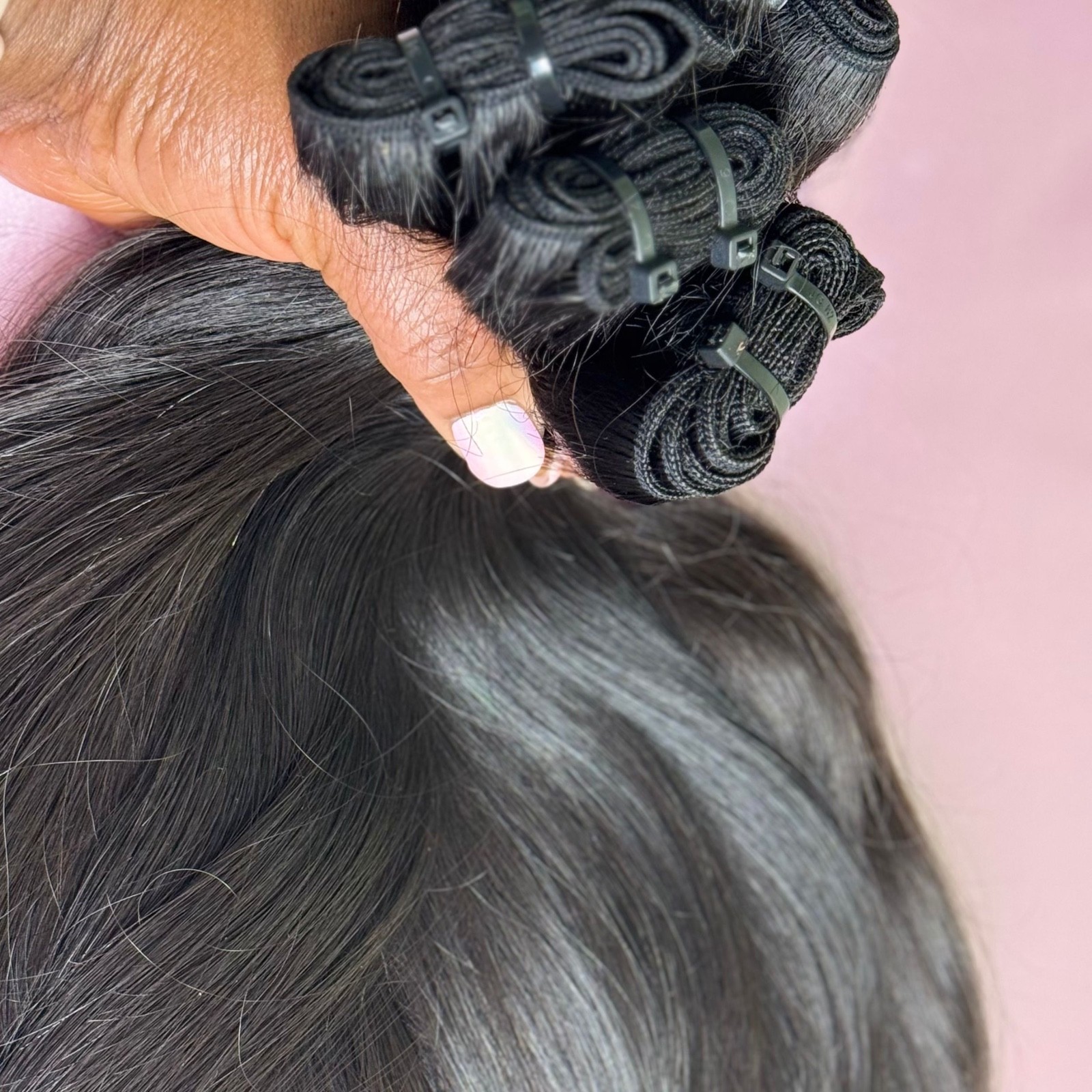 Raw Indian Human Hair Bundles Virgin Unprocessed Weave Extension
