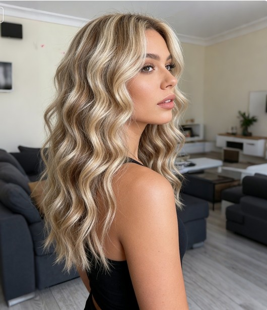 18Inch Highlight Blonde 100% Remy Human Hair 13×4 Lace Front Wig