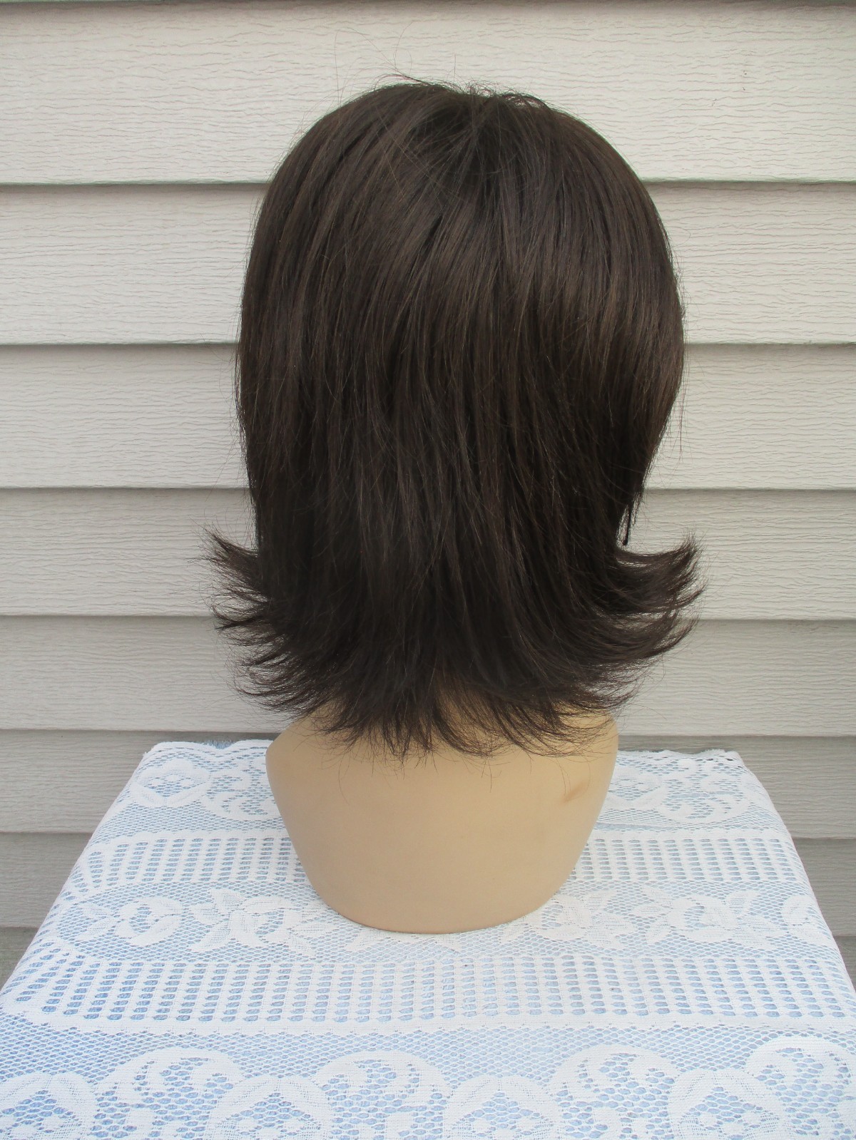 Noriko Wig CLAIRE Color CAPPUCINO Dark Brown Flip Style PLEASE READ
