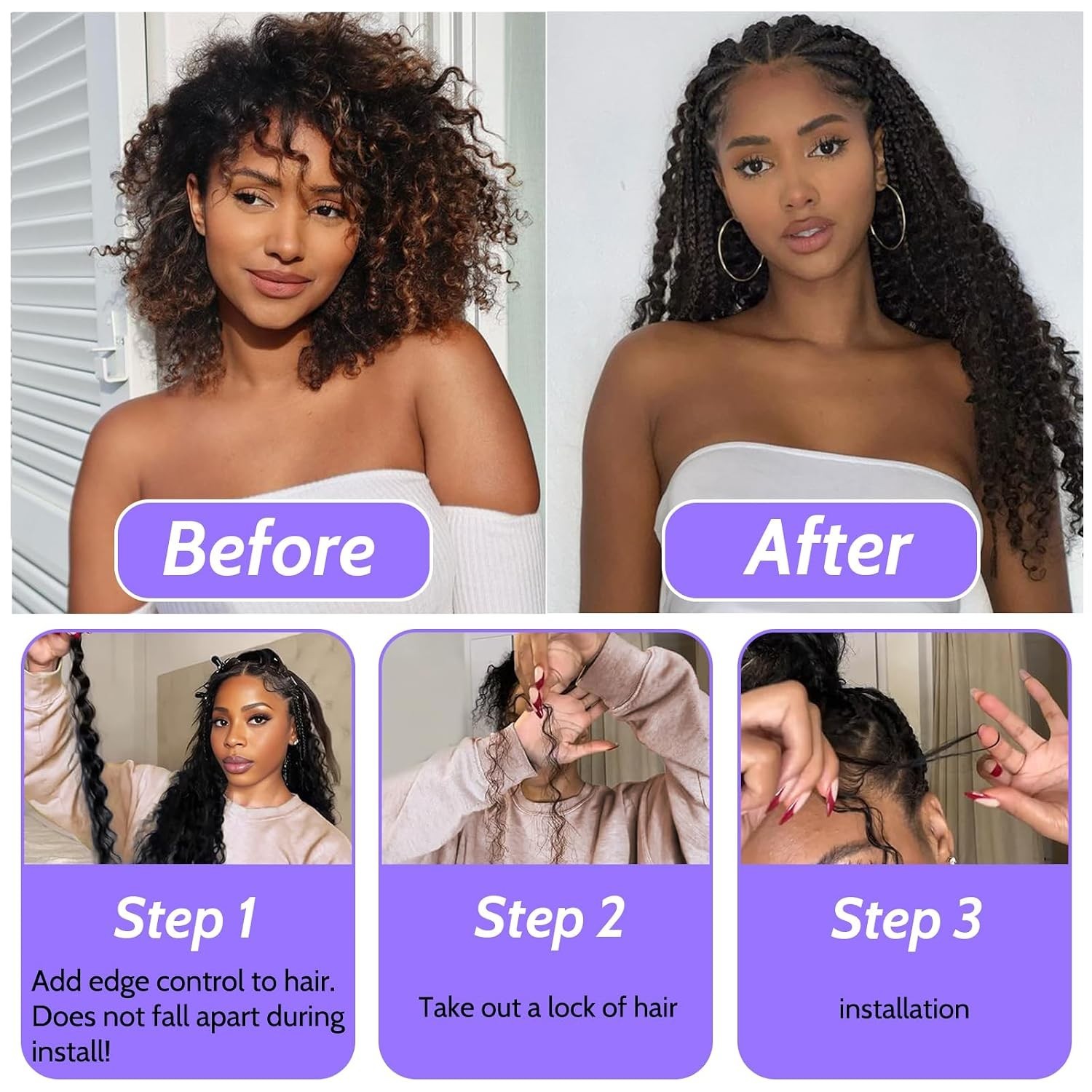 Human Braiding Hair for Boho Braids Human Hair 110