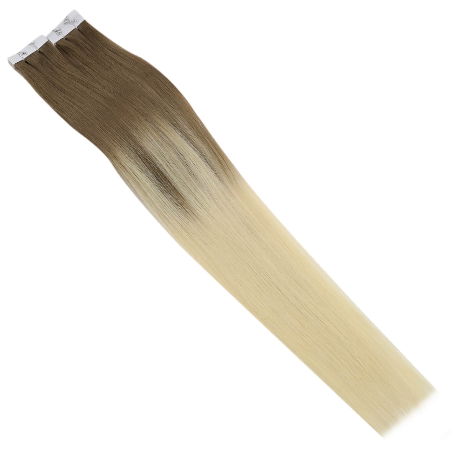 Sunny Hair TAPE-IN 22in Deep Brown/Light Blonde Remy Hair Extensions TP_BA8A 50G