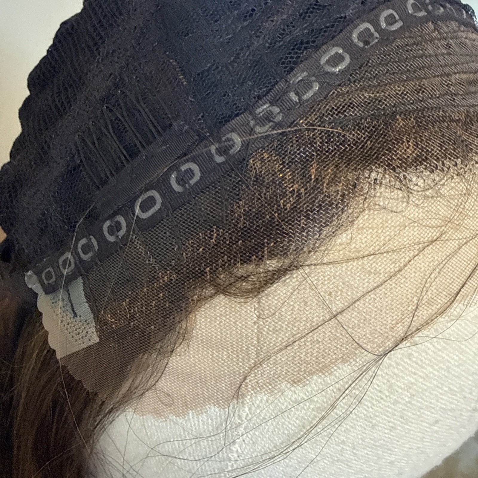 417 Lace Fronts Hairline Lace Cap Frontal Wig 18” Brown 417 Kanekalon Fiber