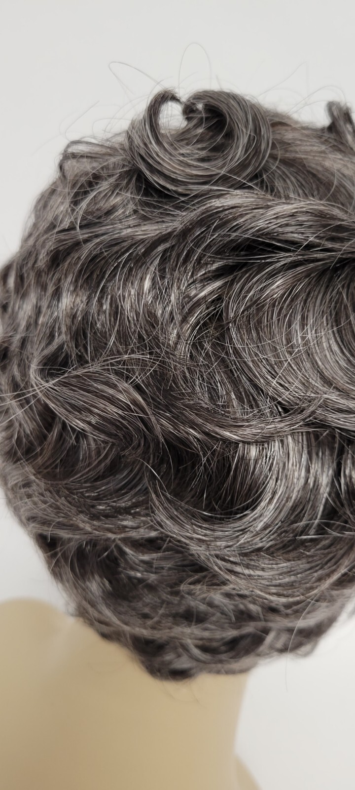 Retro Short Finger Wave Wig Gray Natural Curly Cosplay Kanekalon Japan Origin 34