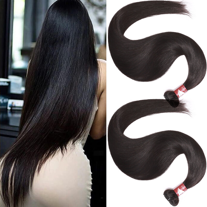 300g Body Wave Virgin Human Hair Extensions Weave Curly 3 Bundles Thick Weft Sew