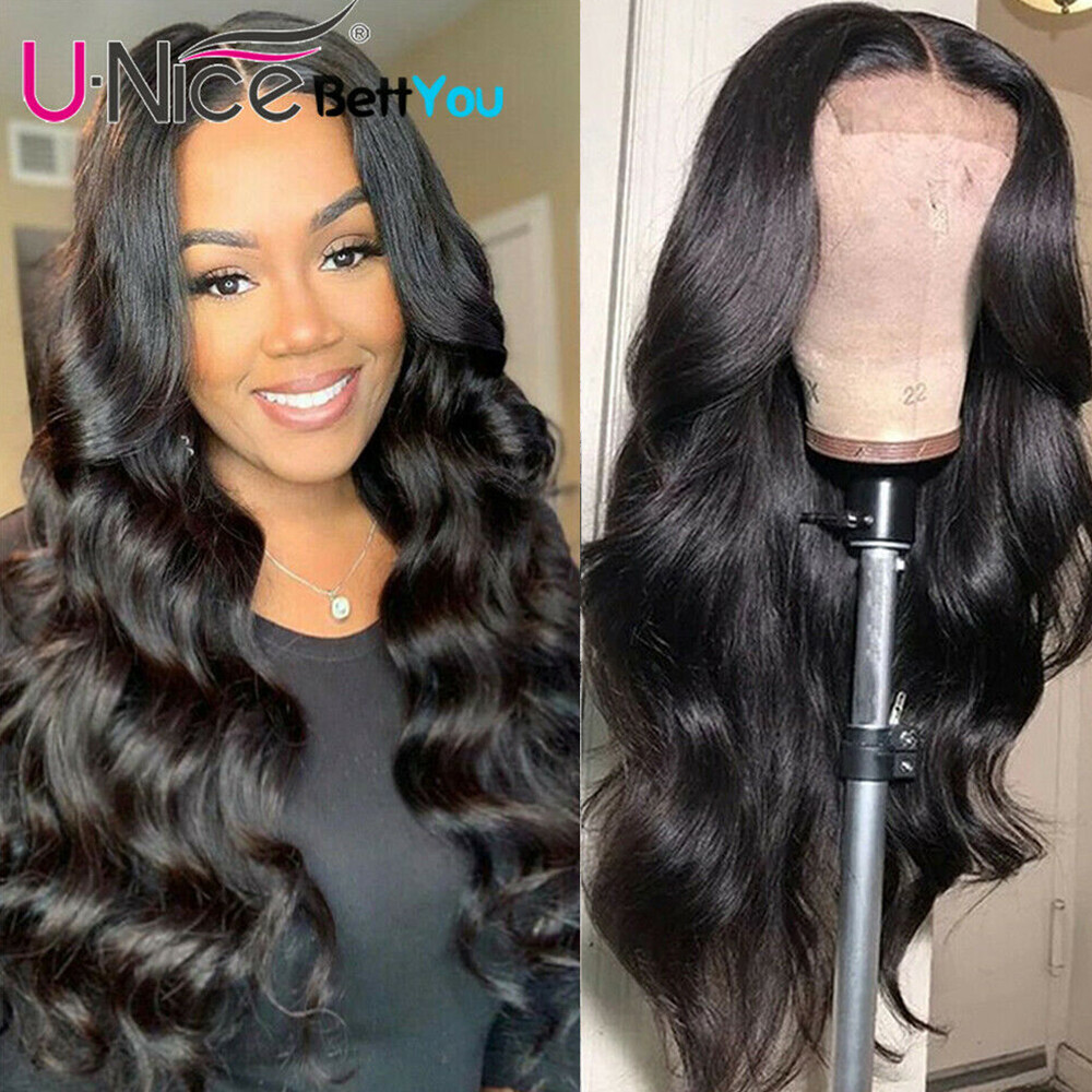 Cambodian Body Wave Lace Closure Human Hair Wig For Black Women Pre Plucked Full