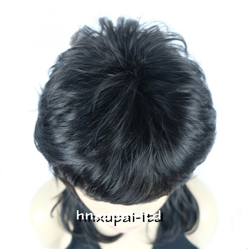 Women’s Long Natural Light Brown Golden Blonde Black Wavy Full Wig 18 Inch