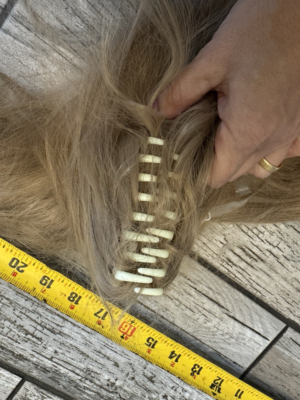 Hair extensions For Costume Golden Not In Very Good Condition