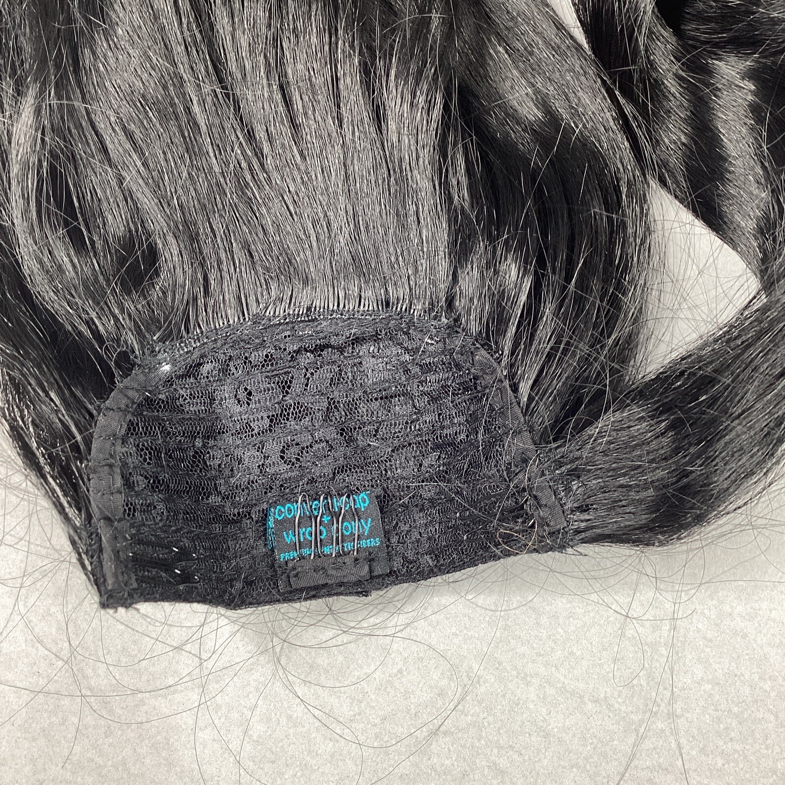 Converti-Cap + Wrap Pony Kiss & Tell #1 Jet Black Straight Premium Synthetic Wig