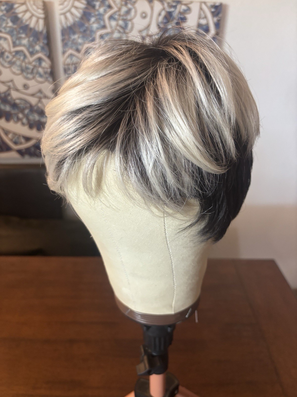 Hard Front Synthetic Pixie Salt And Pepper New Rebel Gypsy Wig!!!