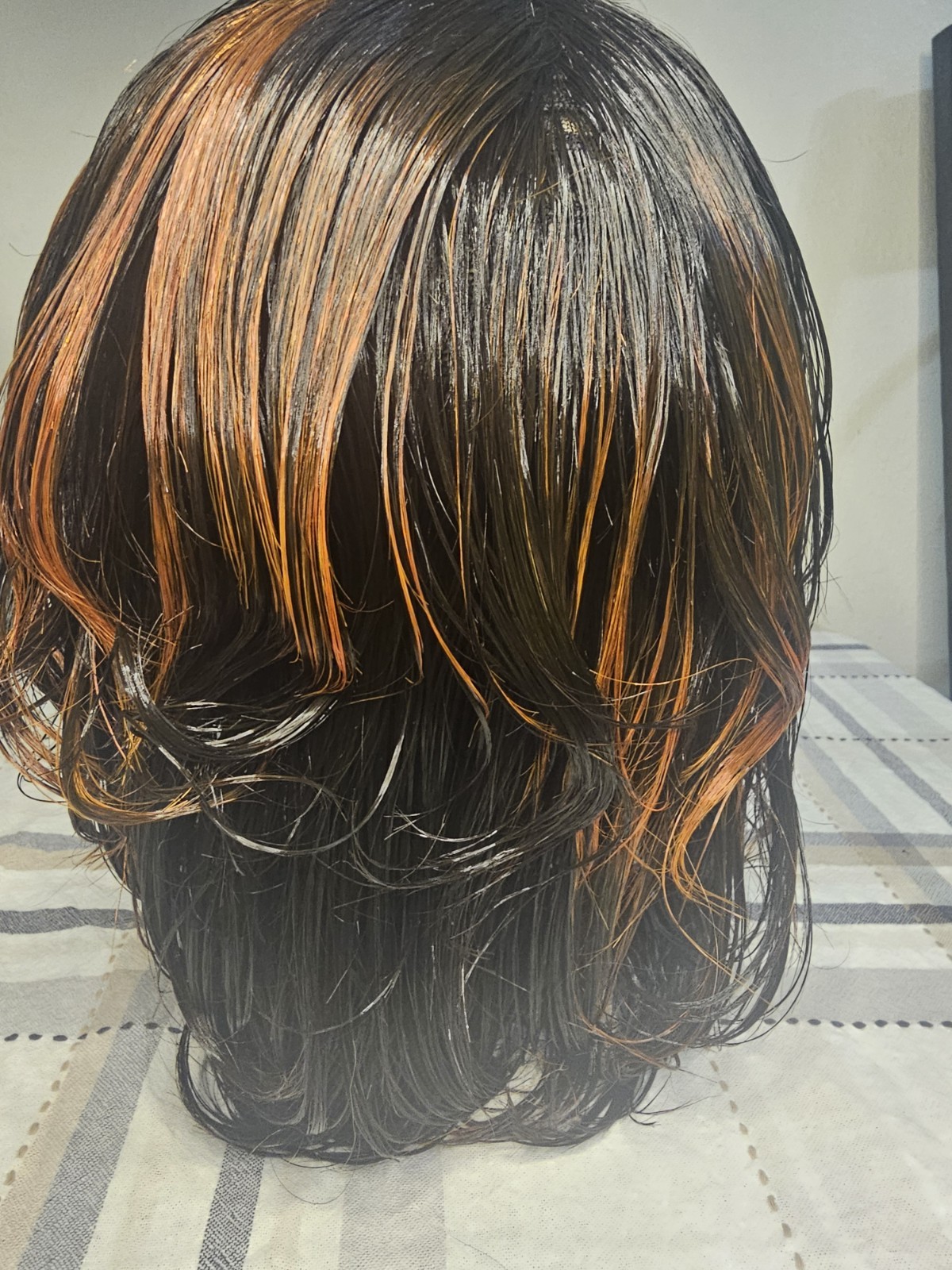 Bob Indonesia 100%HumanHair Wig Full Machine made No Lace