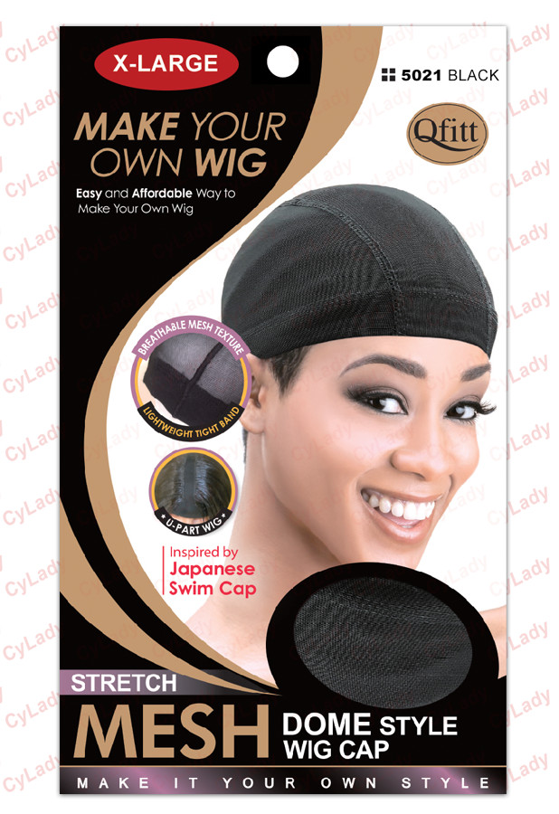 QFITT MESH DOME STYLE WIG CAP(3PCS) Black,Brown,Auburn,Beige Colors
