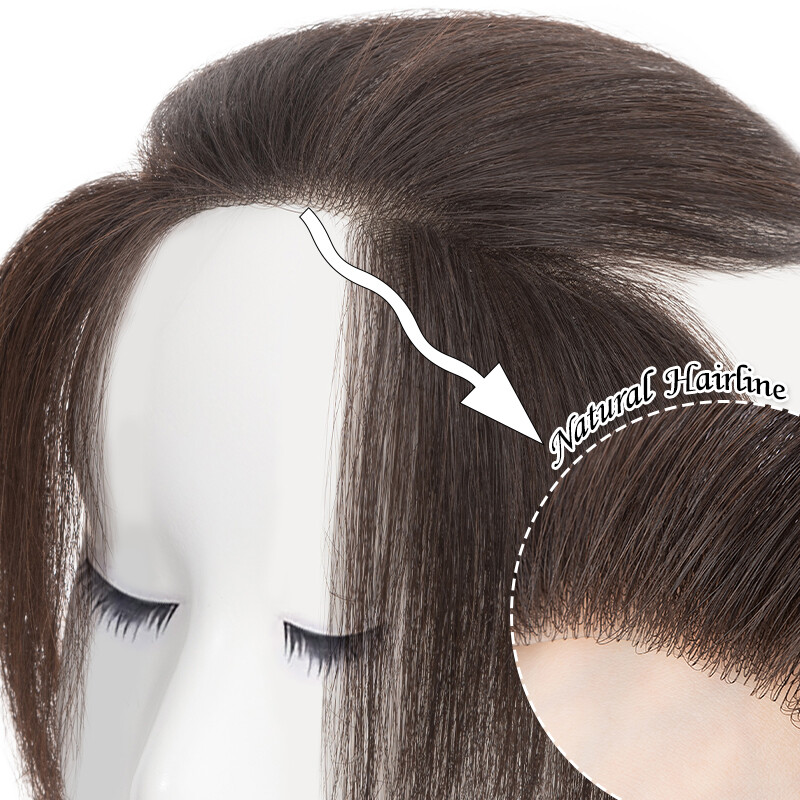 Mens Toupee 100% Remy Human Hair Frontal Receding Hairline Hairpiece Replacement