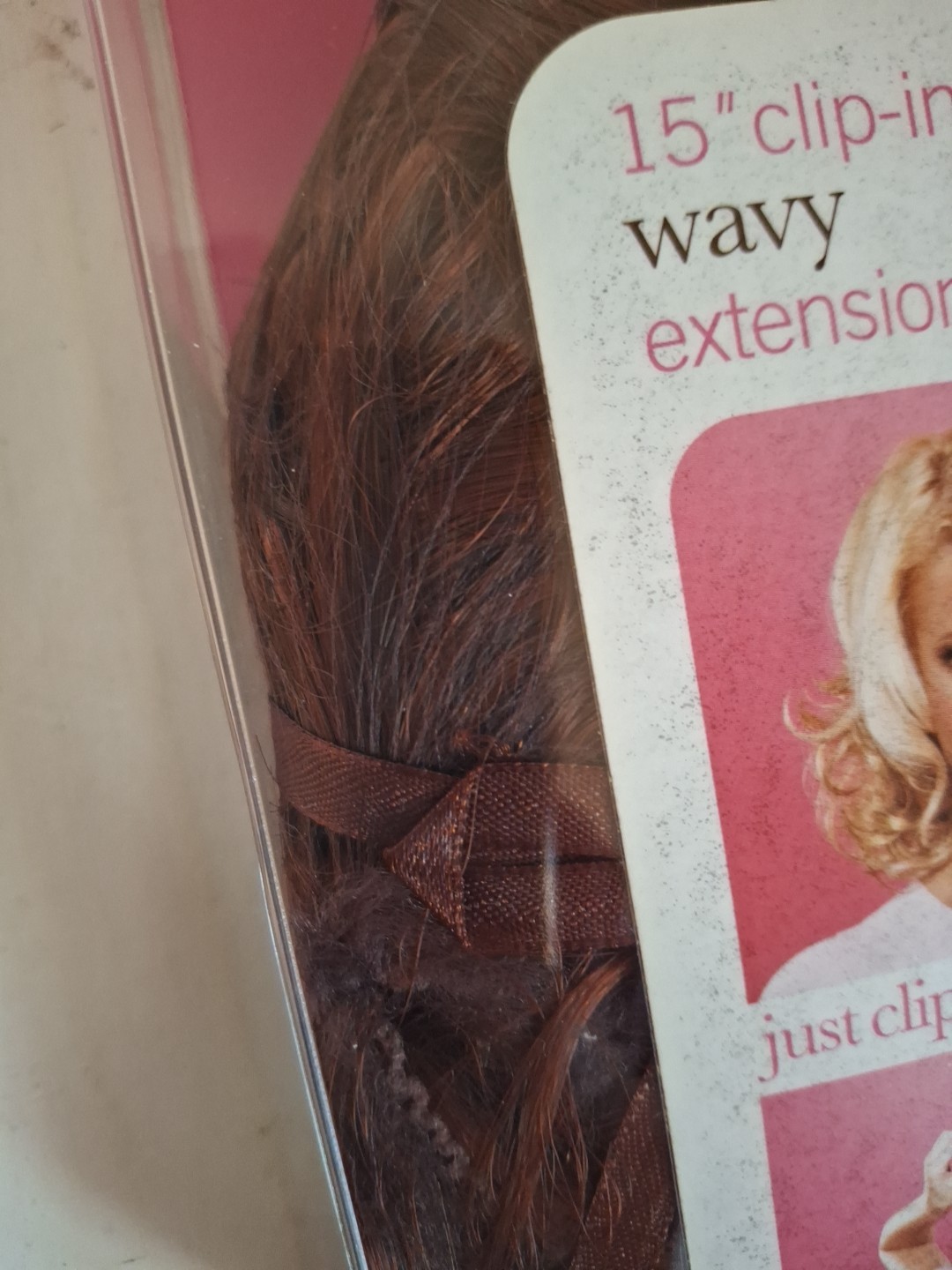 Hair Do Clip On Jessica Simpson Auburn Copper 15″ Wavy Hair Extension Ken Pavès