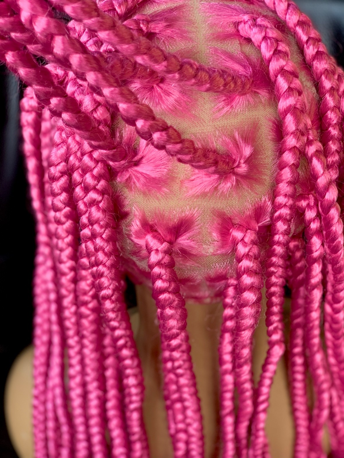 full lace braided wigs for black womens hairstyles lace front Knotless braids