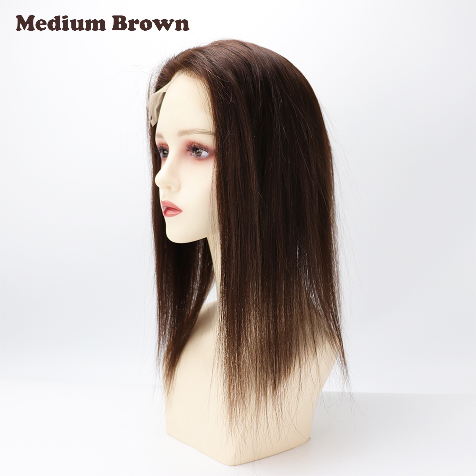 100% Human Hair Toppers with New HD Lace Base Closure 6×7 Inch Hair Extensions