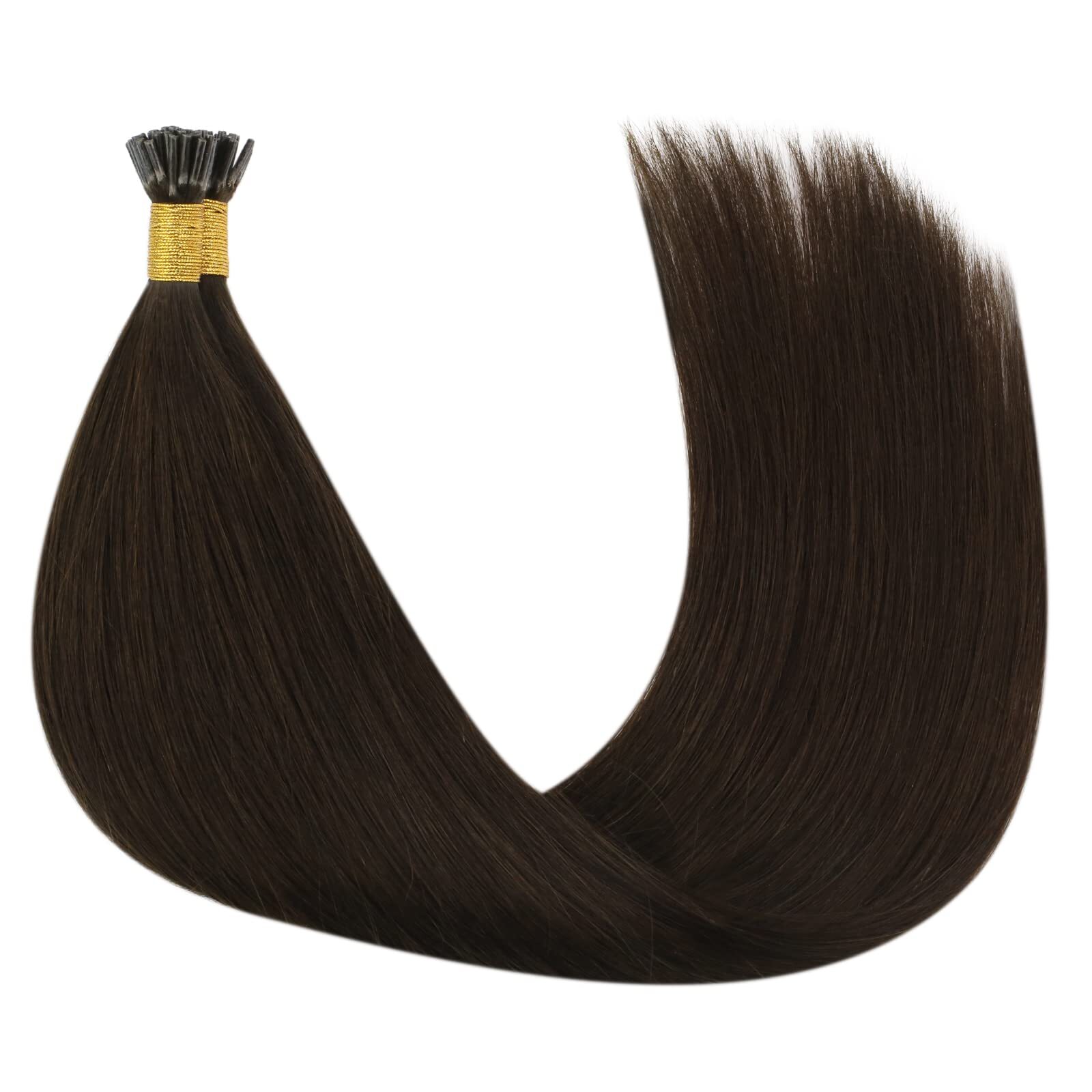 YoungSee Dark Brown I Tip Hair Extensions Human Hair 24 Inch Itip Human Hair …