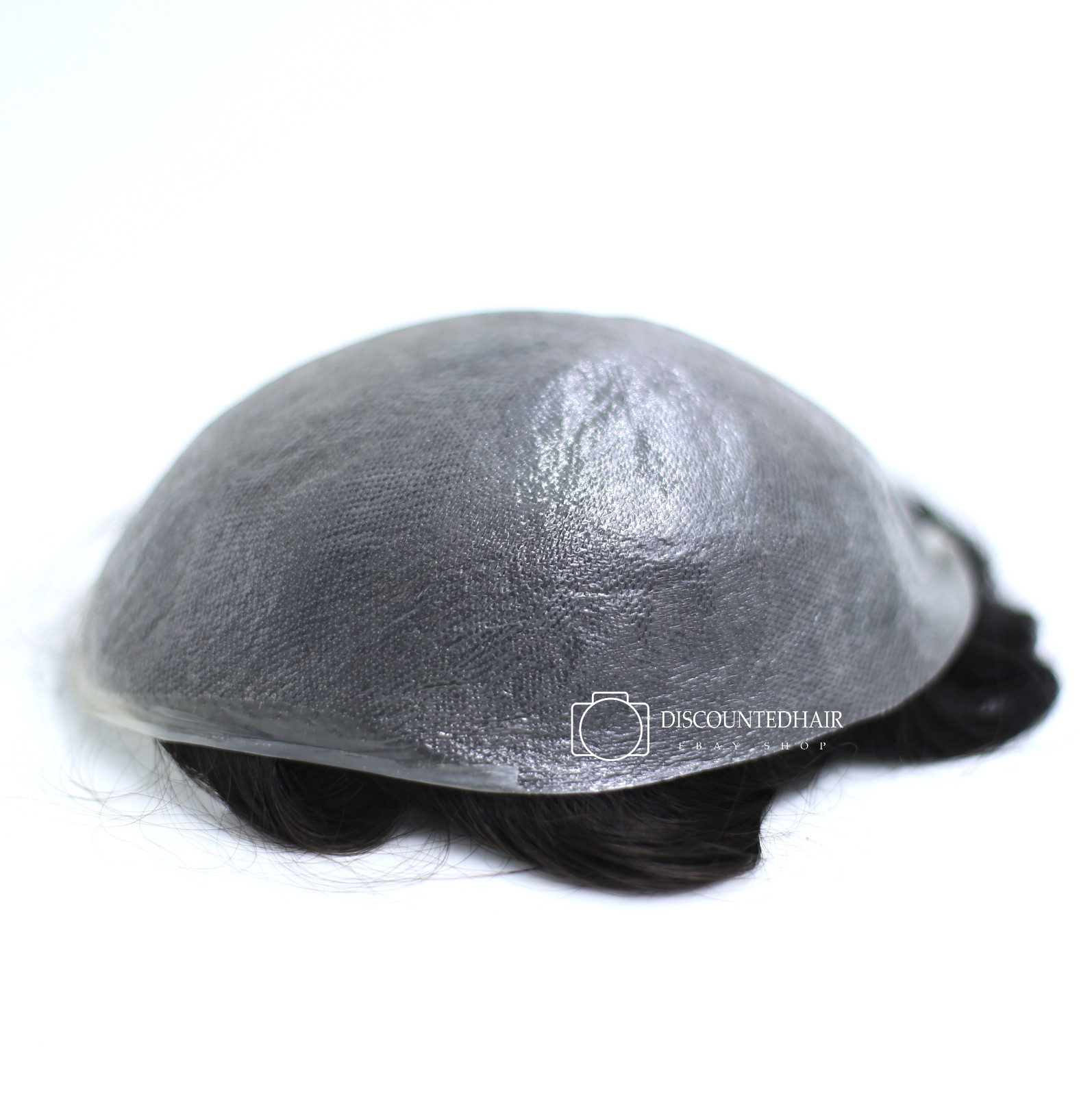 Super Natural Toupee Hair Replacement System 0.03mm Thin Skin Human Hairpiece NG