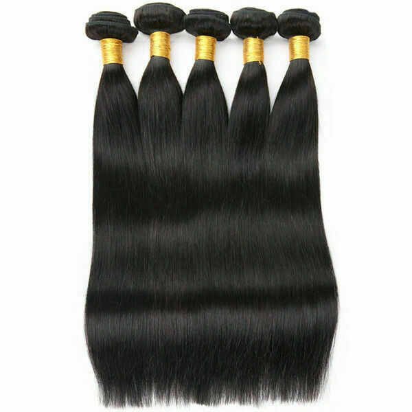 1/2/3/4/5BUNDLE MONGOLIAN VIRGIN HUMAN HAIR NATURAL COLOUR STRAIGHT 12A FASTSHIP