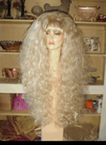 SIN CITY WIGS EXTRA LONG LIGHT BLONDE SEXY HAIR CURLY WAVY DANCER SOFT & LOVELY